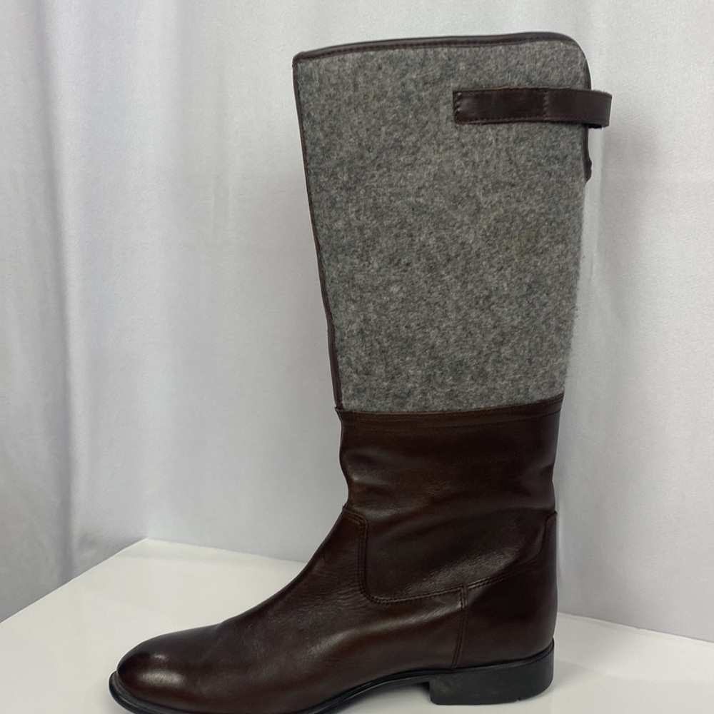 Rockport Brown Leather/Felt Fashion Knee High Riding Boots K58850 Women - 9.5 - Picture 4 of 12